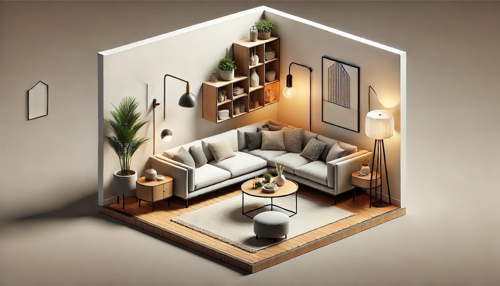 How to design L Shaped living room?
